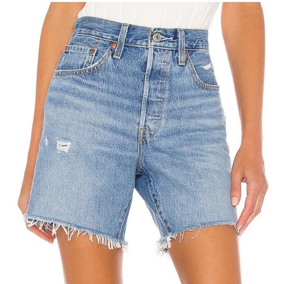 NEW Levi’s 501 Mid Thigh denim Shorts Luxor Street